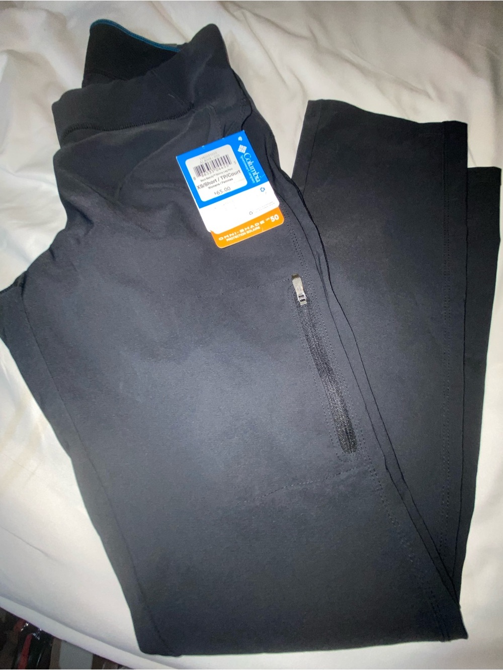 Columbia Black Quarter-Zip pants size XS
